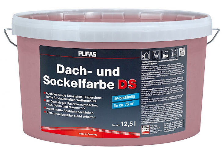 Pufas Dach- u. Sockelfarbe 12,5L Sandstein Gelb 959