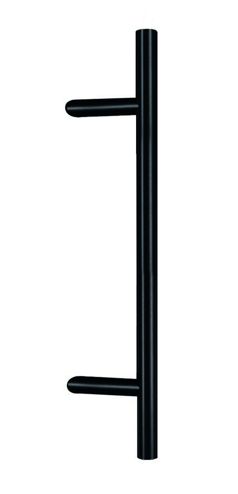 Format Stoßgriff Light 30mm schräge Stützen 45 Grad, Ø 25, H=85, Ausl. 100, L=600, BA 400 RAL 9005 637367 4317784637367