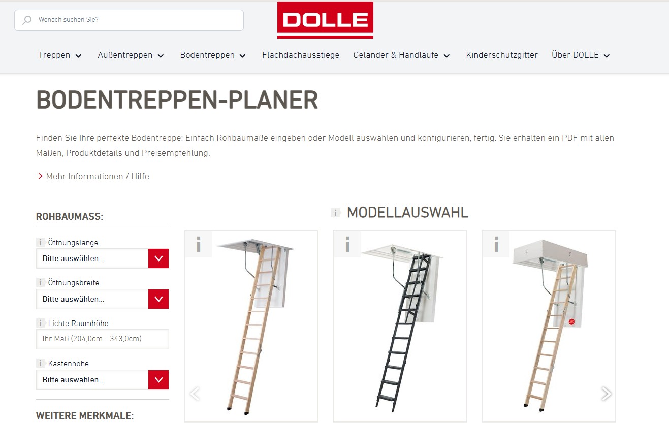 DOLLE – Bodentreppen-Planer