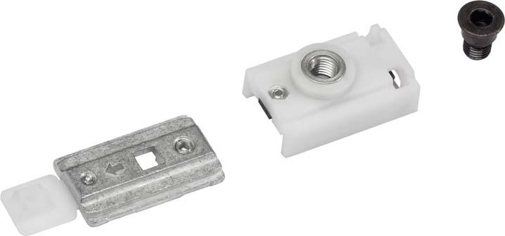 Rastfeststelleinheit zu Gleitschiene G-N silberfadormakaba