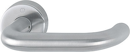 Hoppe Drücker auf Rosette E138Z/42H Paris F69 Edelstahl Matt 10808556 Ks 8mm/42mm Vorst. SST, mit Nocken