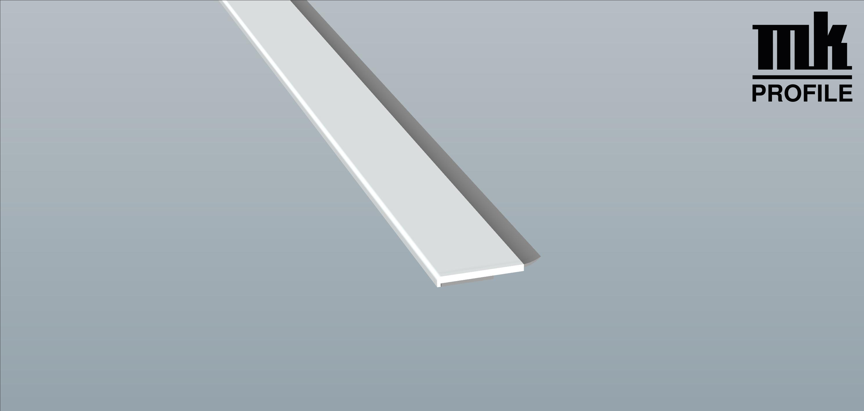 Menke Flachleiste mit Weichlippe weiss 30 X 3mm Lg 6,0 Meter Art.Nr. 078201 WL