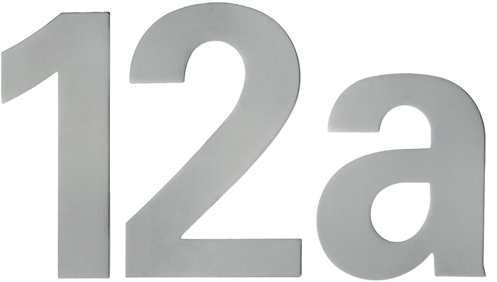 Format Hausnummer '6' F9506 inkl. Dübel u. Schrauben 150 mm Edelstahl matt gebürstet 2506000000FOR 4317784492690