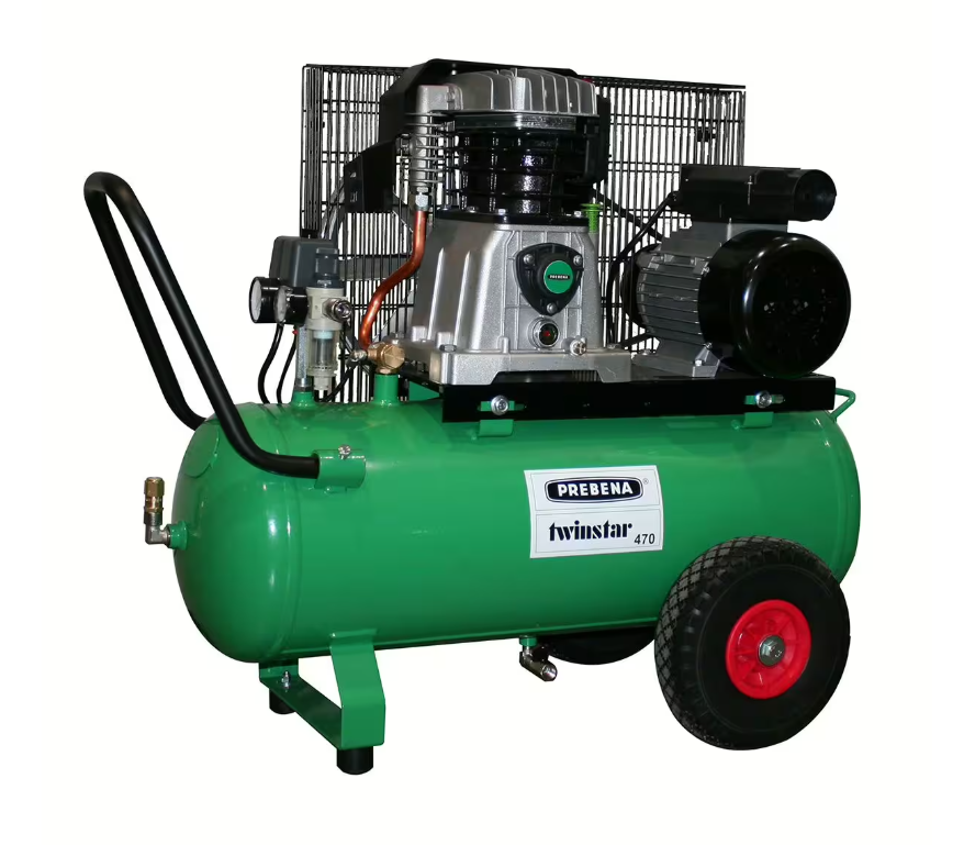 Prebena Kompressor 0-TWINSTAR470 230 Volt 2200 Watt 50 Liter Kessel,10 Bar,Ansaugleistung:415Liter Füllleistung:280 Liter