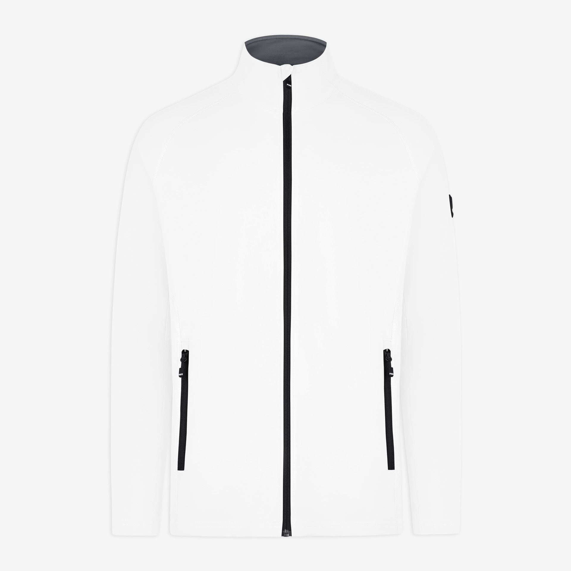 FHB original, KUNO Jersey-Fleecejacke, weiß