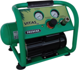 Prebena Montagekompressor 0-VITAS45 230V ölfrei, Kessel 4L Druck max.10 Bar,10kg, Ansaugleistung 41L /Min., Füllmenge 24L /Min.