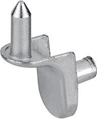 Hettich Stiftbodenträger Sekura 6, vernickelt 79707