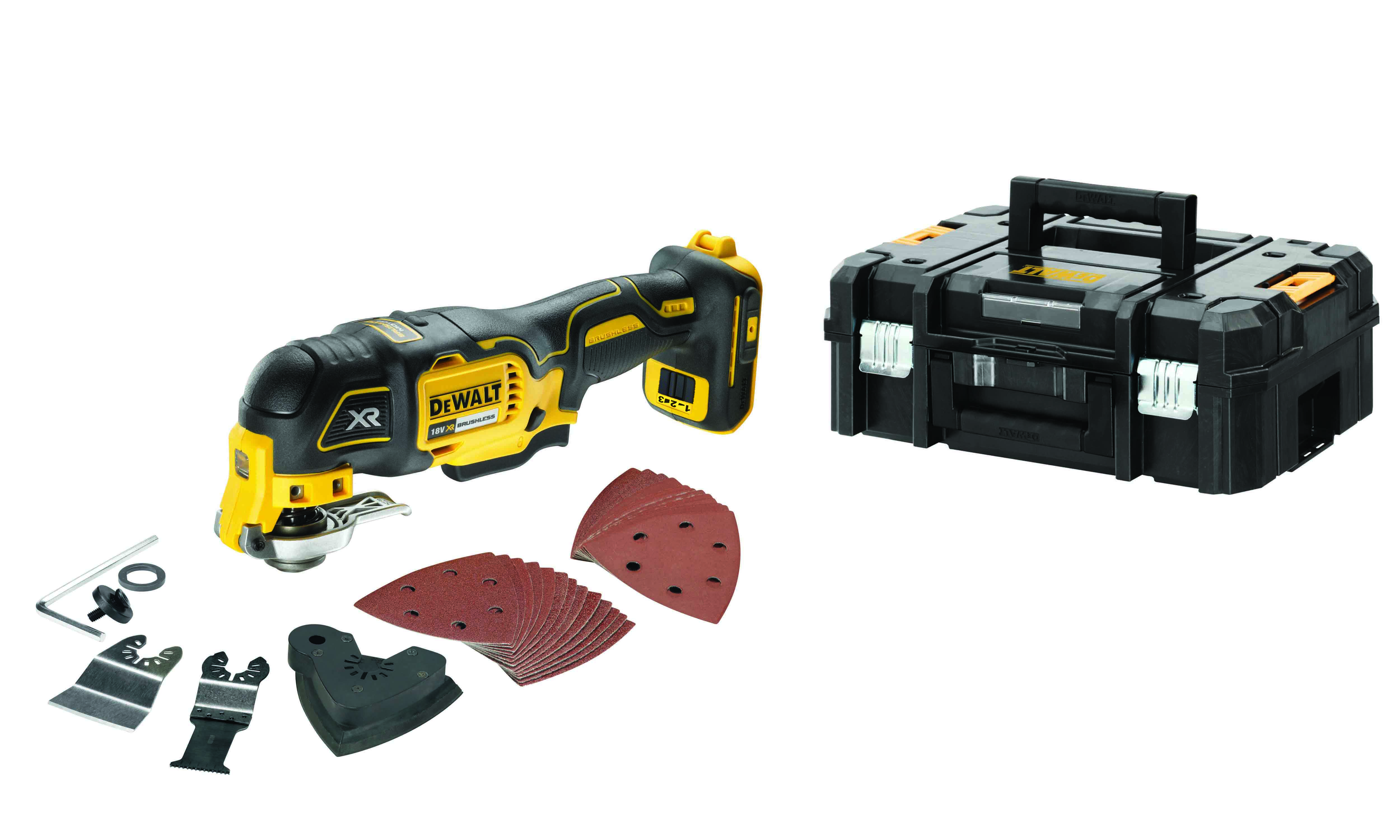 Dewalt Akku-Multi-Tool 18,0 V inkl. 29-teiliges Zubehör Set DCS356NT-XJ