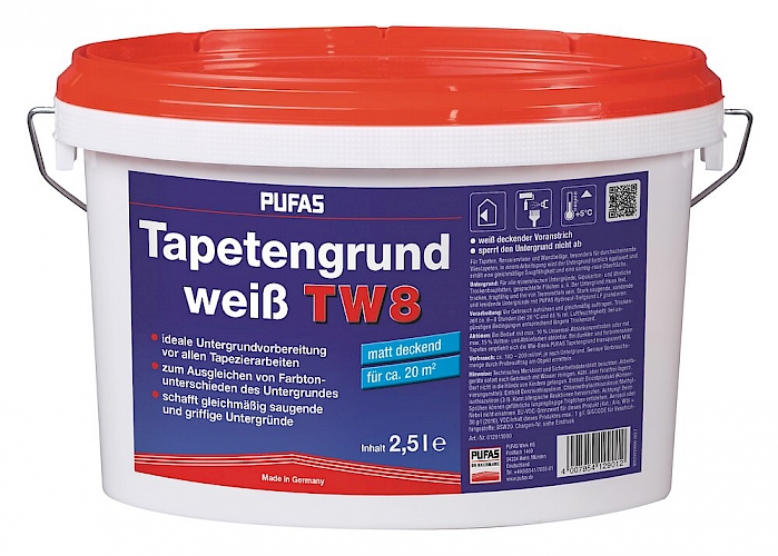 Pufas Tapetengrund Weiss Tw8 2,5L