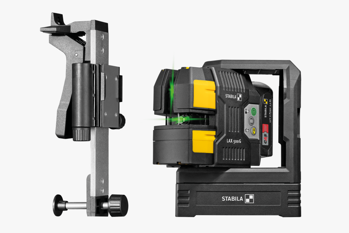 Stabila Kreuzlinien-Lot-Laser LAX 500 G, 12-V-System, 7-teiliges Set, mit Akku und Ladegerät (EU) 19984