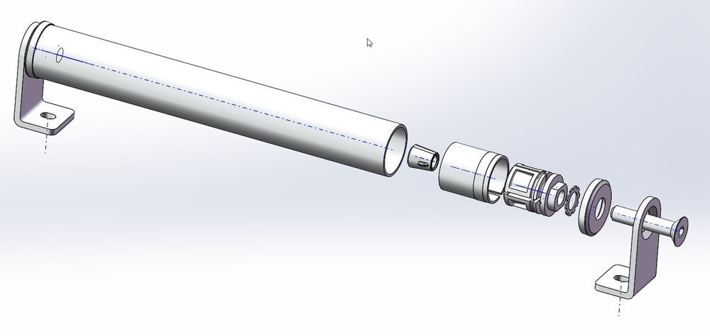 Format KONSOLEN–SET FÜR ROHR Ø 42,4 x 2 mm, gerade Konsolen, Höhe 80mm Edelstahl matt gebürstet 4317784667432