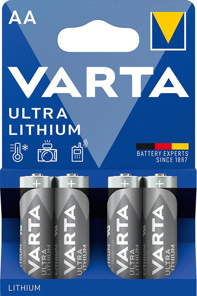 VARTA Batterie Ultra Lithium AA, Blister à 4 Stück 99007