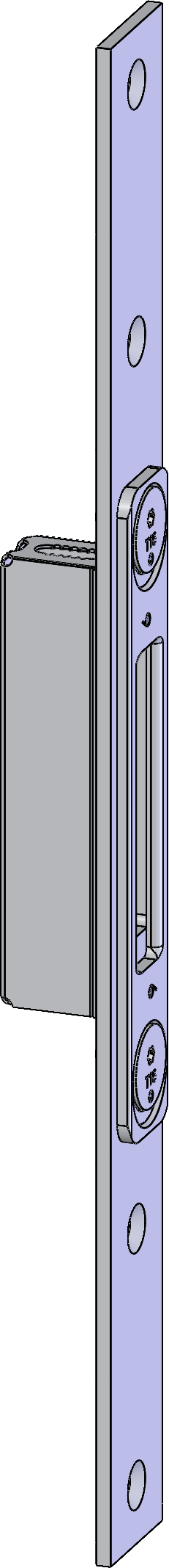 Winkhaus T-SB Schliessblech F2402 SKG MV MC 24x260mm universal, für Schwenkriegel 1406993