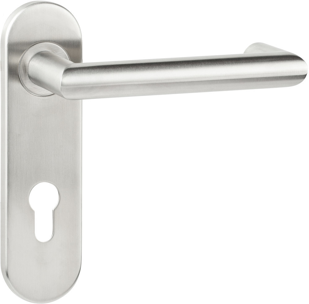 Format Feuerschutz-Wechselgarnitur Gehrungsform Rückführung, Gleitlager-Kurzsch, Metall-UK, Bef.unsi Edelstahl matt gebürstet 4317784668507