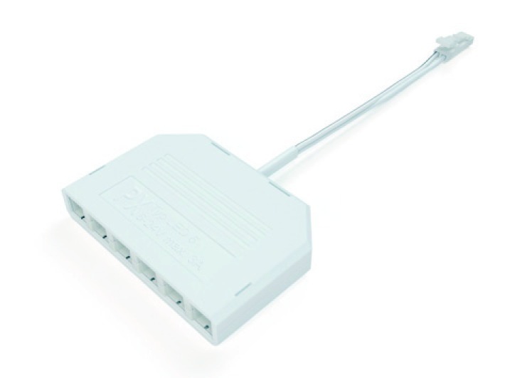 Format LED 6-fach Verteiler 2000mm Leitung, weiß 3377049555