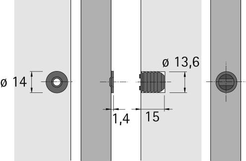 Haftmagnetschnäpper,13157weiß,4kg Hettich