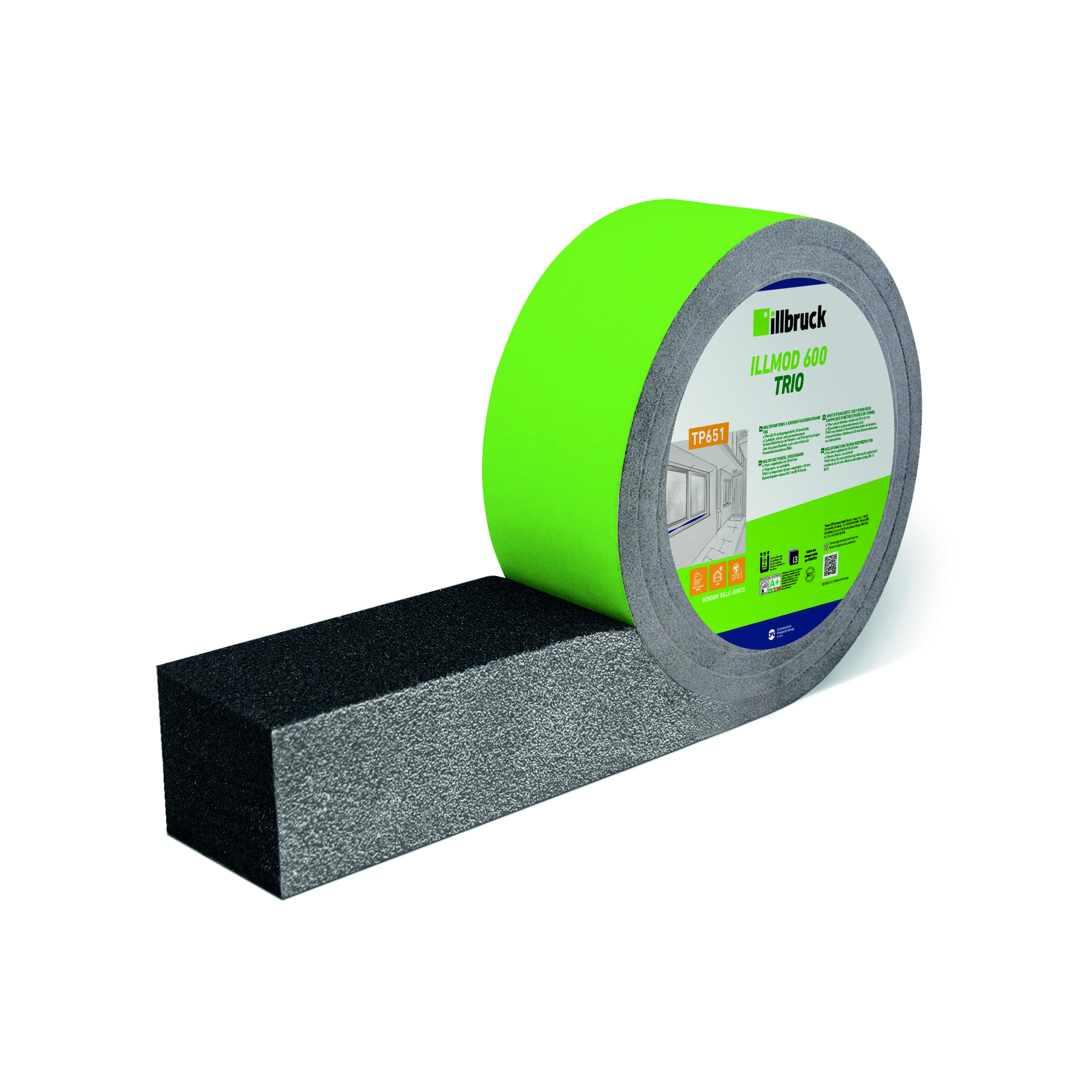 Illbruck TP651 Multifunktions-Dichtband IllMOD TRIO 600 FBA anthrazit